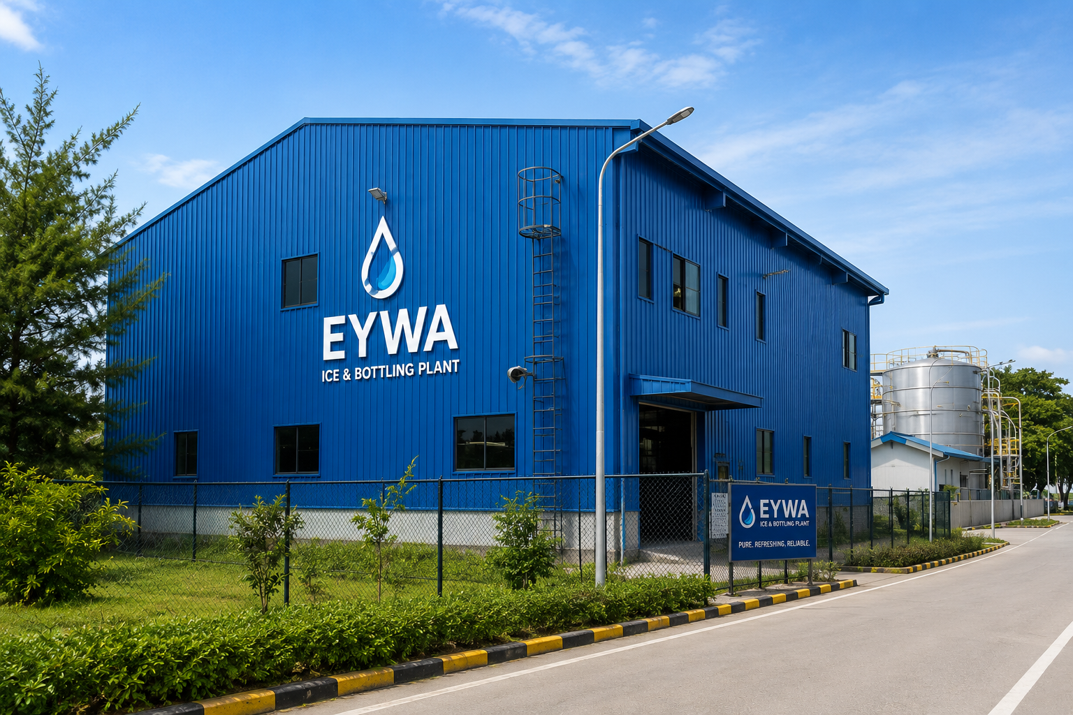 EYWA ice and bottling plant facility